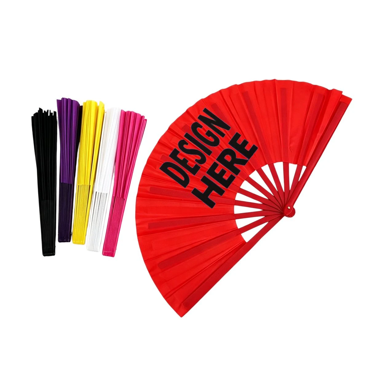 8-Inch Plastic Folding Fan 1
