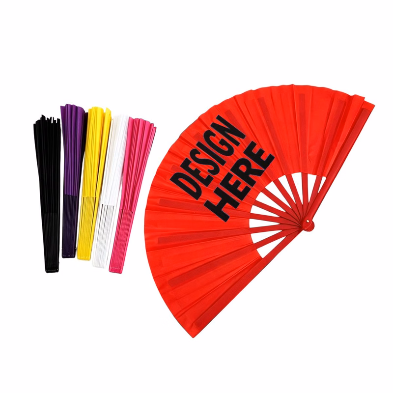 8-Inch Plastic Folding Fan