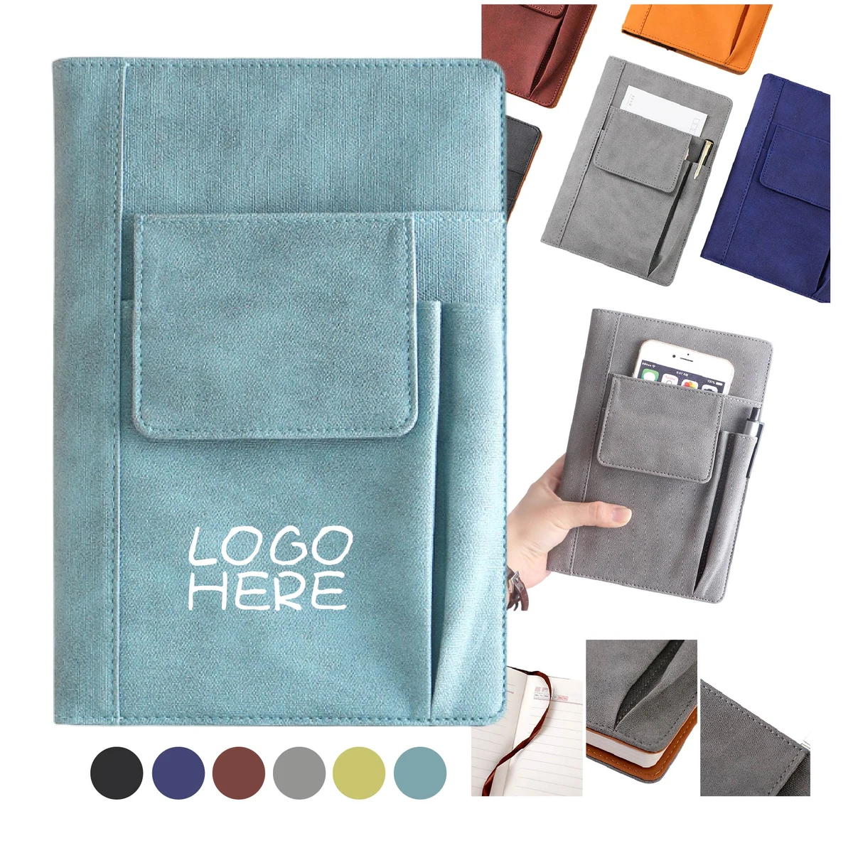 A5 Notebook w/Phone Pocket 1
