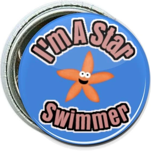 I'm a star swimmer, Kids Button 1