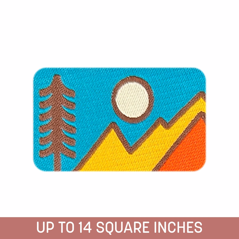 Woven Patch (Iron-On) Up To 14 Sq. In