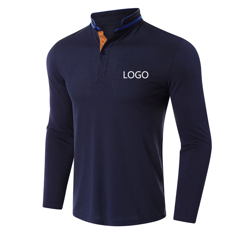 Paul Lapel Long Sleeve Polo T-Shirt 1
