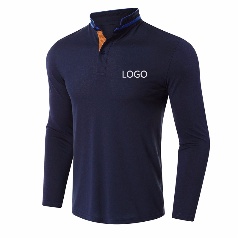 Paul Lapel Long Sleeve Polo T-Shirt