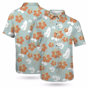 Women's 135gsm Custom Print Stretch Hawaiian Shirt

