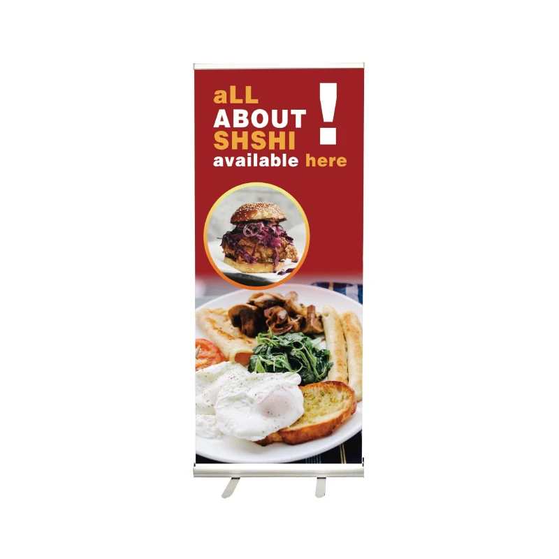 Fabric Pop Up Banner With Aluminum Base 1