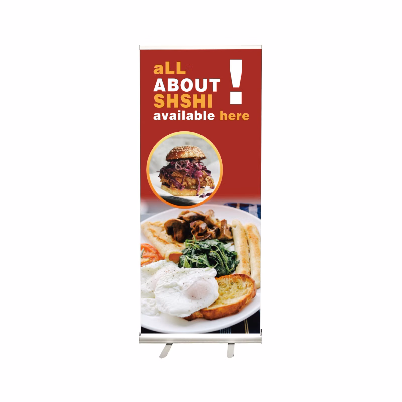 Fabric Pop Up Banner With Aluminum Base
