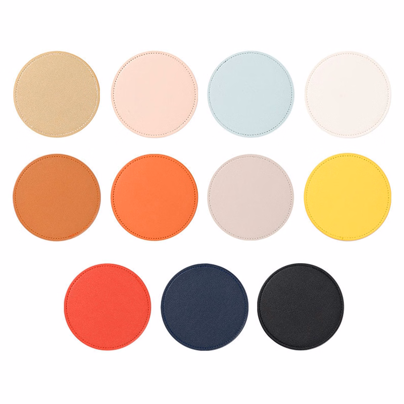 PU Leather Round Coaster