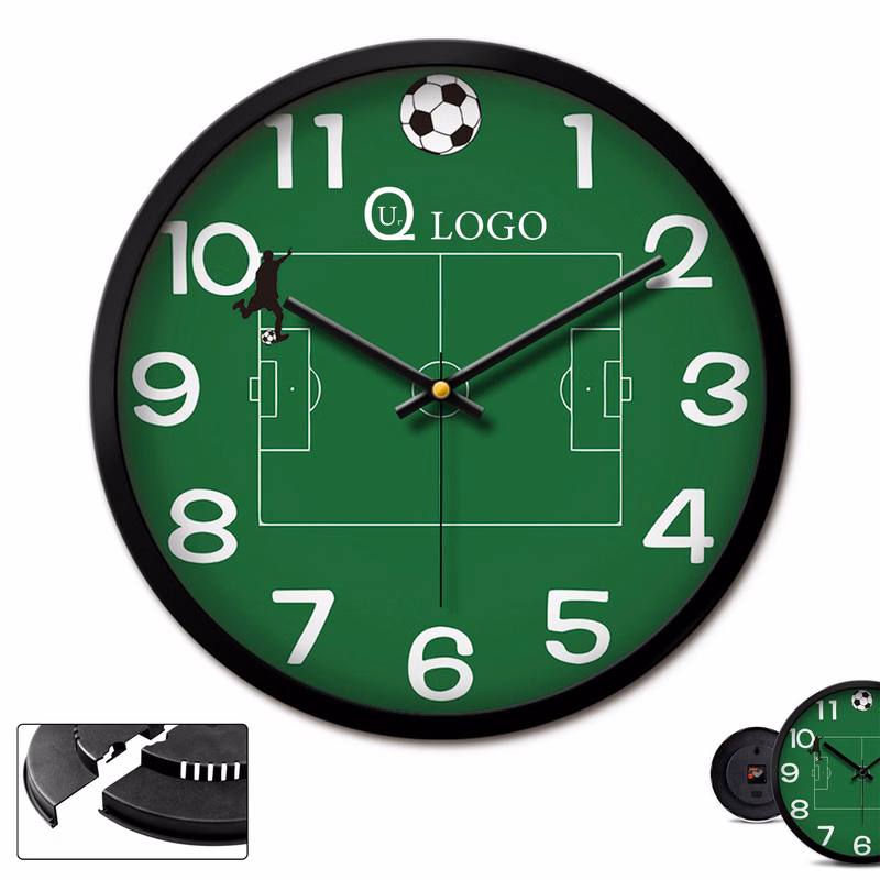 Football Field Pattern Wall Clock