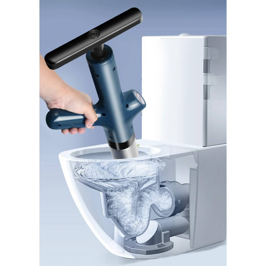 Toilet Plunger High Pressure Electric Air Drain Blaster Gun 1