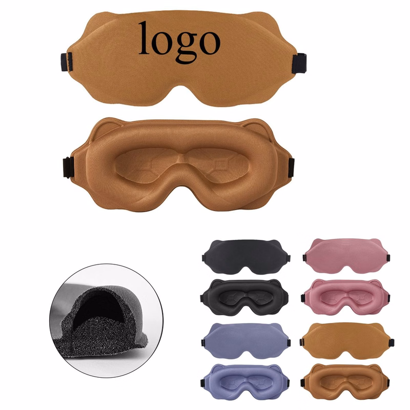Portable Foldable 3D Light Blocking Eye Mask For Camping & Journey