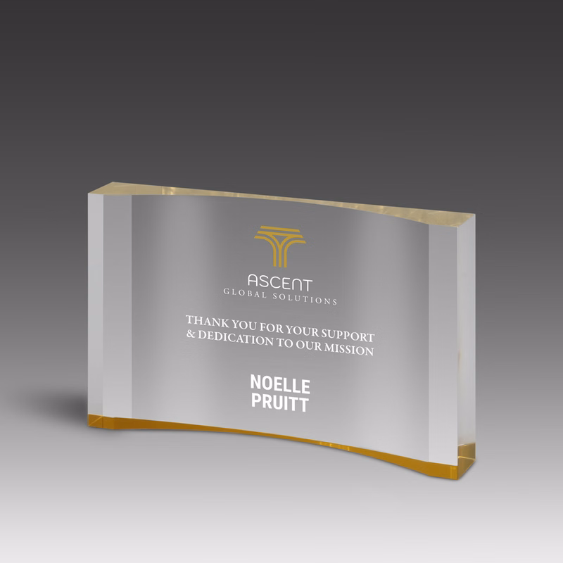 Crescent Award (7"x4"x1")