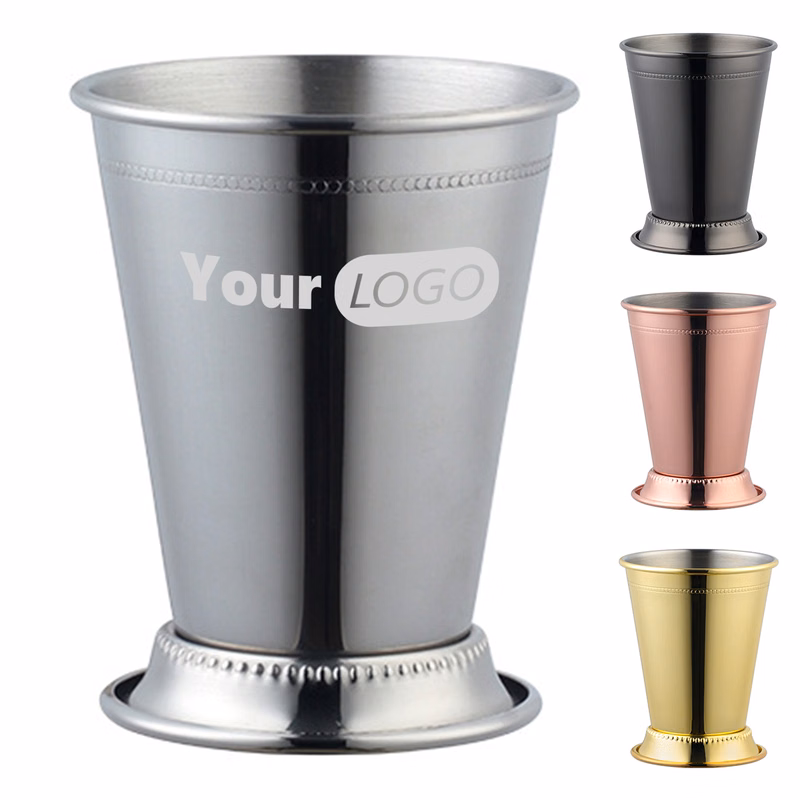 Stainless Steel Colored Cocktail Glass