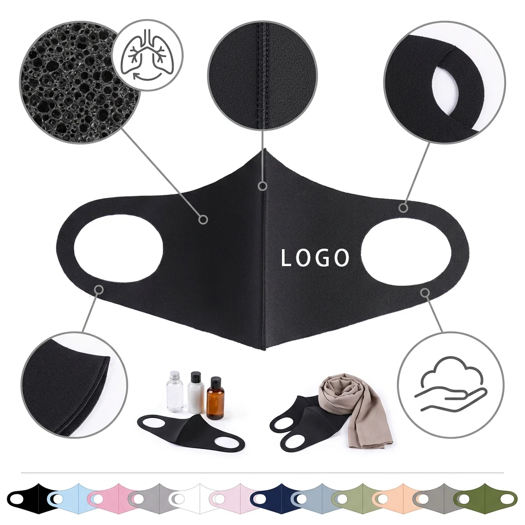 Printed Reusable Ice Silk Mask 1