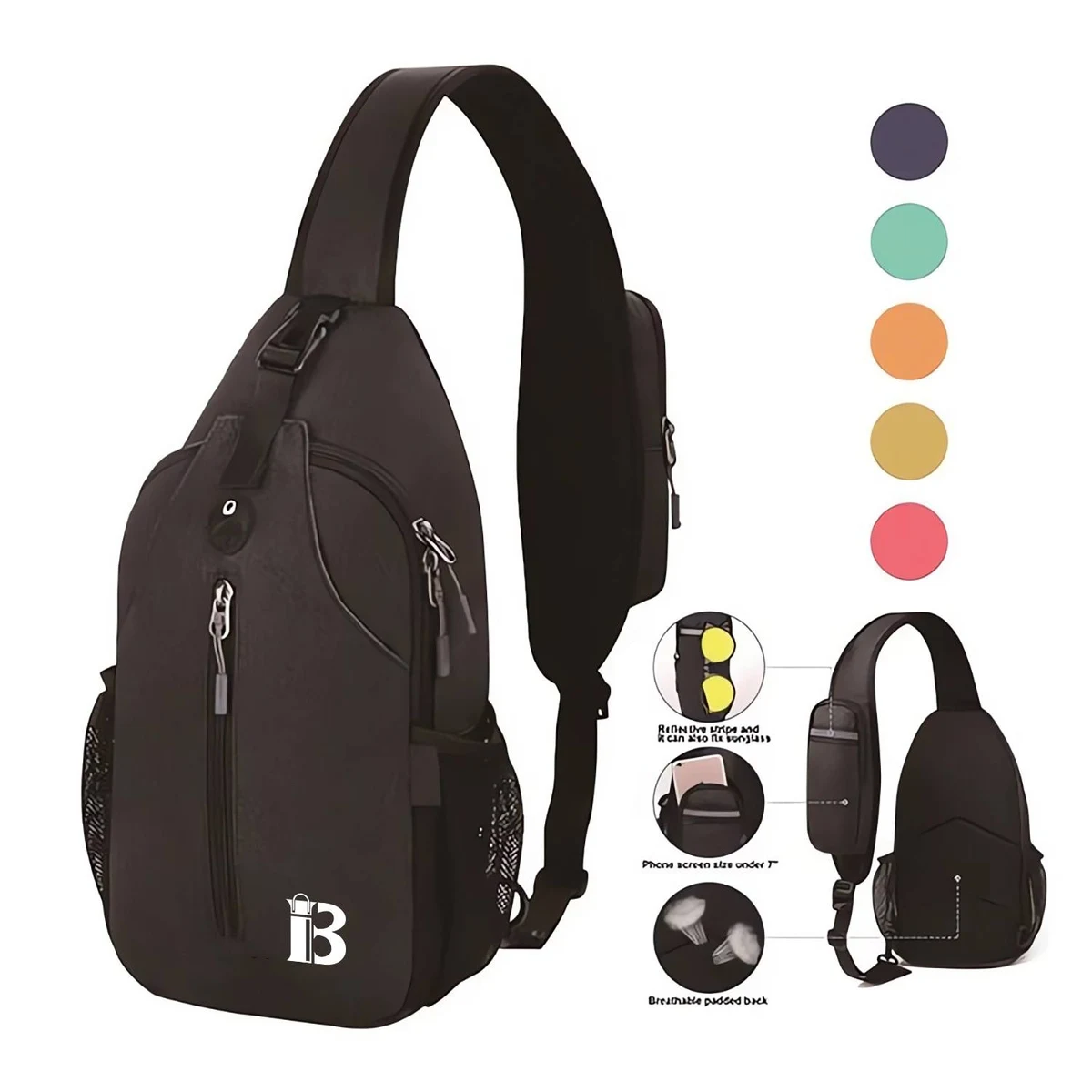 Sports Nylon Waterproof Chest Bag 1
