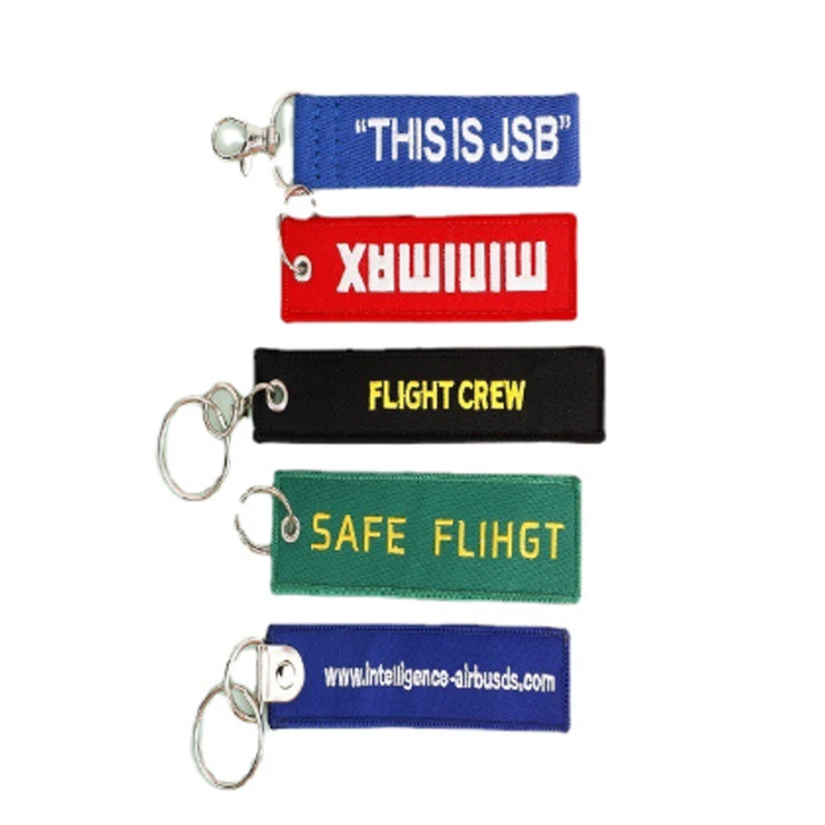 Embroidery 2-Sided Luggage Keychain Tag, custom luggage tag with logo imprint 1