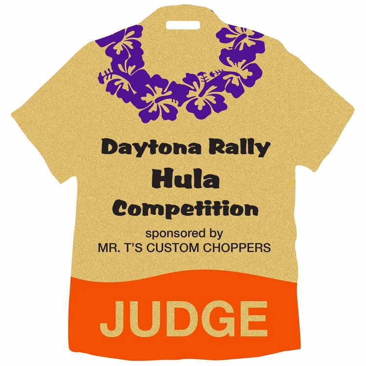 USA Made Laminated Paper Event Badge  20mil Budget-Friendly (5.25"x5") T-shirt Shape