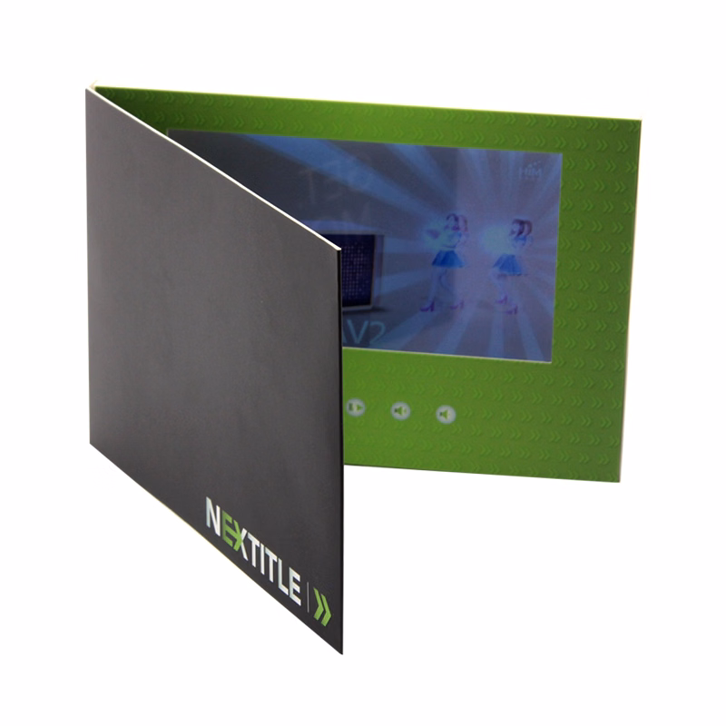 7 inch LCD A5 Size Bi-fold Video Brochure