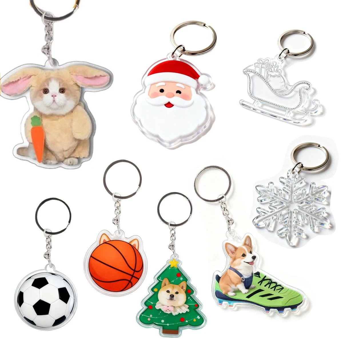 Personalized Design Acrylic Souvenir Keychain Pendant 1