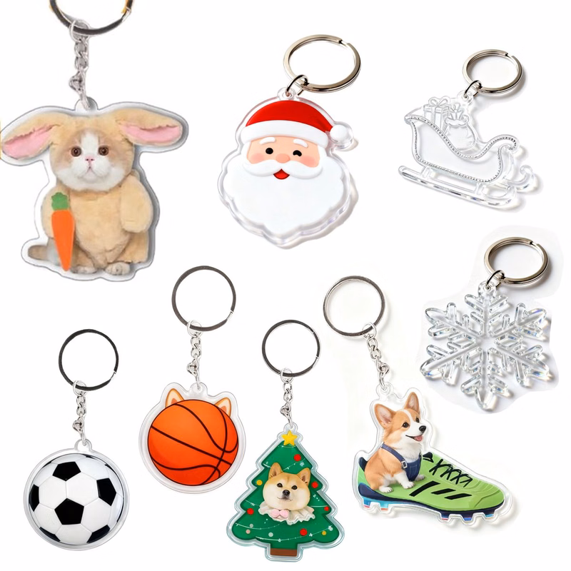 Personalized Design Acrylic Souvenir Keychain Pendant