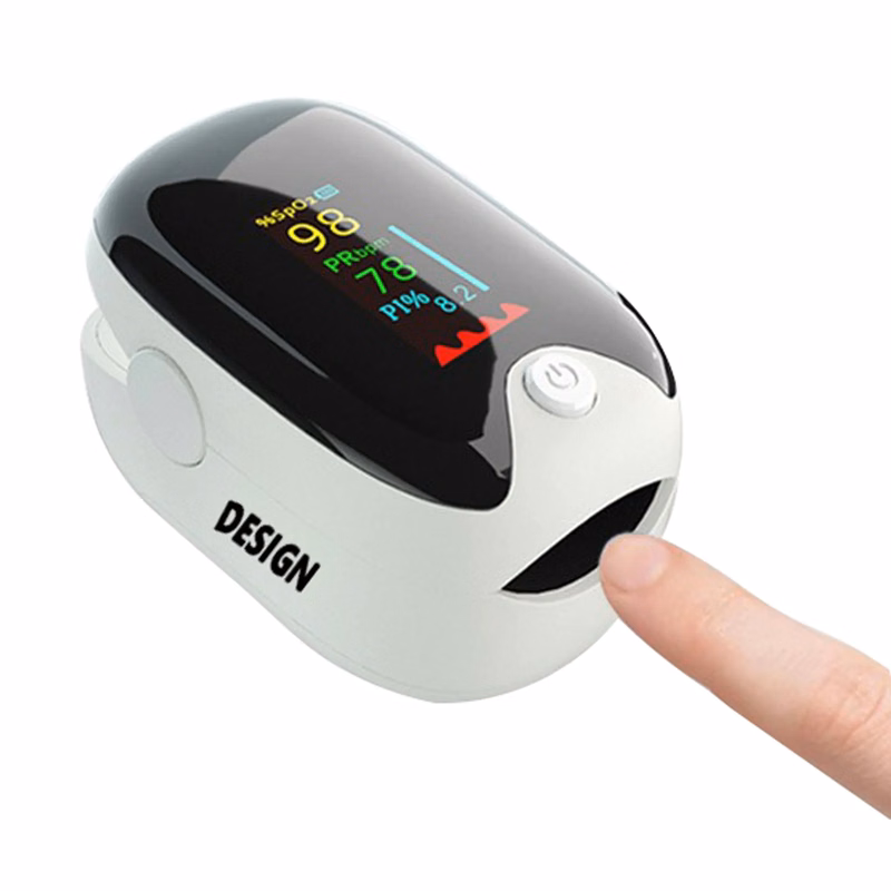 Fingertip Pulse Oximeter With Batteries Lanyard