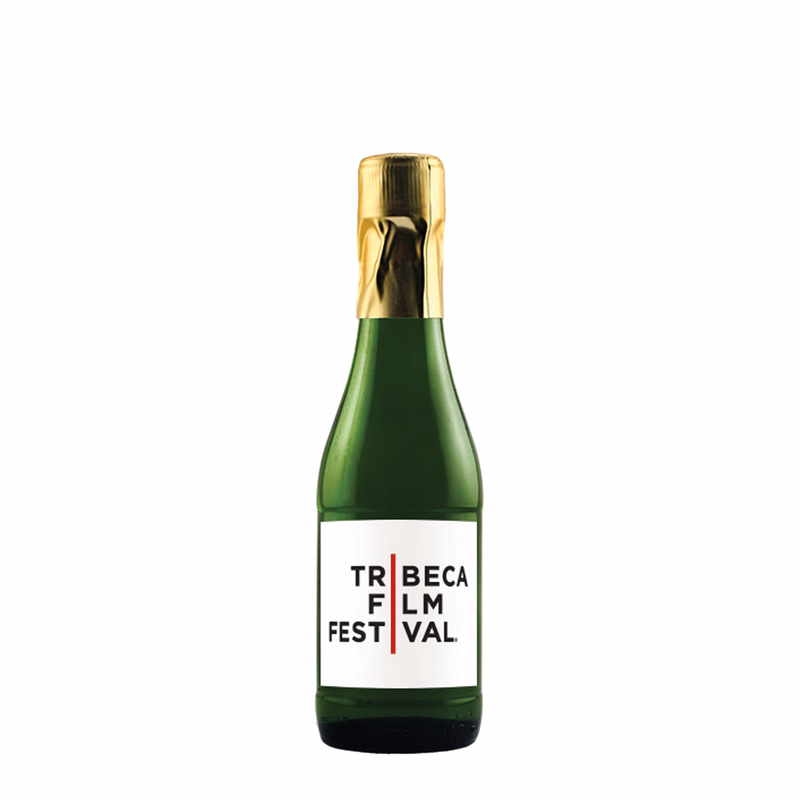 Mini CA Champagne Sparkling Wine Bottle w/Full-Color Custom Label