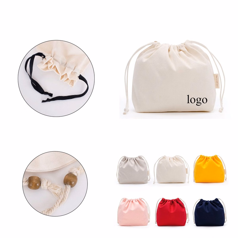 Blank Promotional Canvas Drawstring Bag