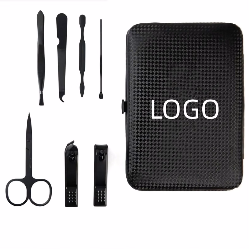 7-Pieces Leather Look Manicure Set