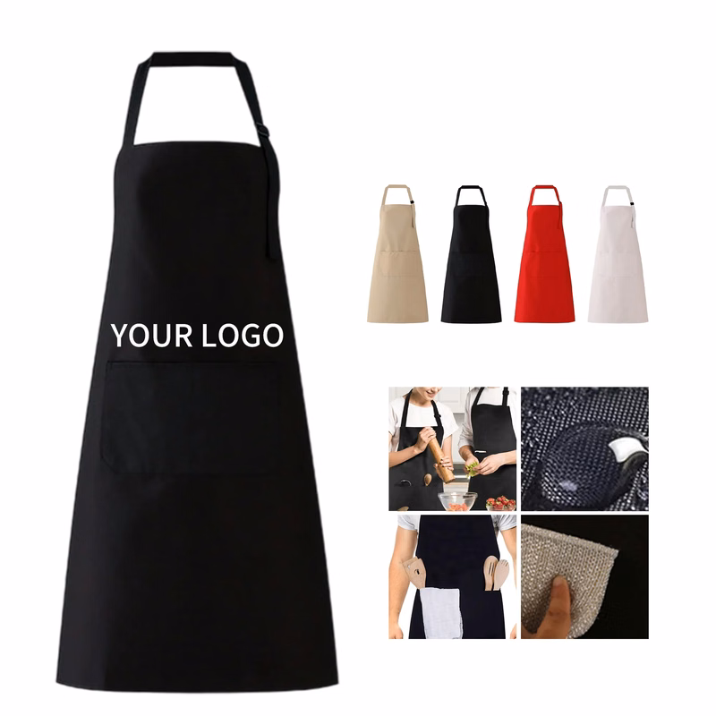 Adjustable Polyester Apron with Pockets