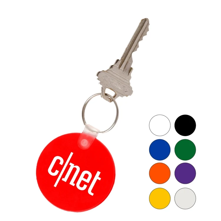 Round soft key tags Keychain 1