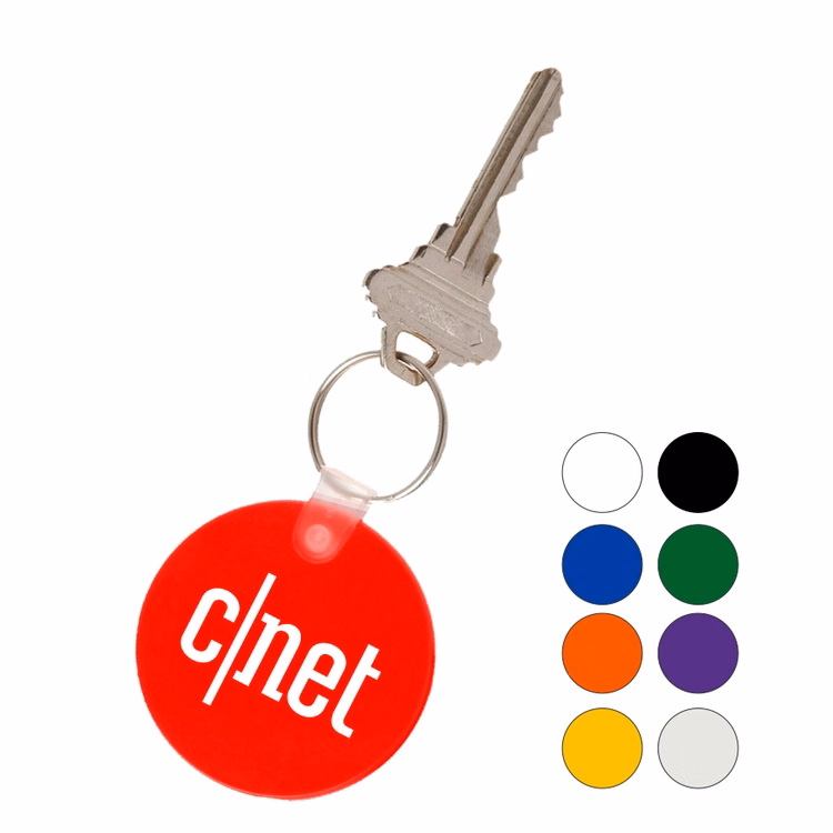 Round soft key tags Keychain