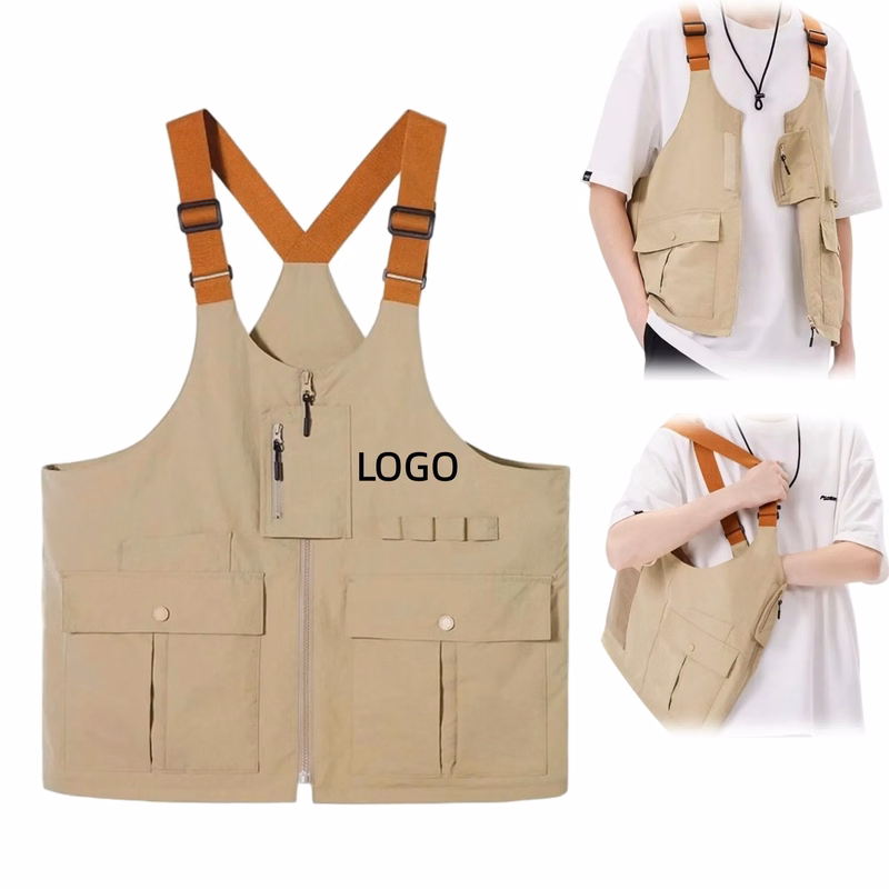 Wearable Tote Bag Pack Convertible Vest Backpack For Hiking