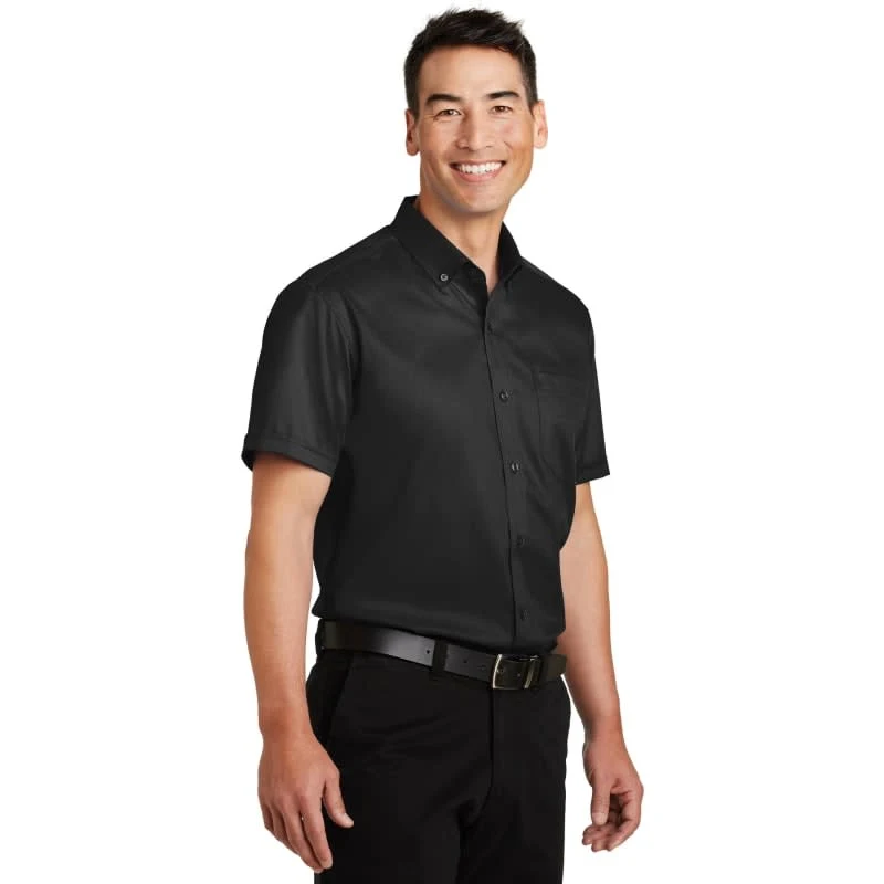 Port Authority Short Sleeve SuperPro Twill Shirt. 1