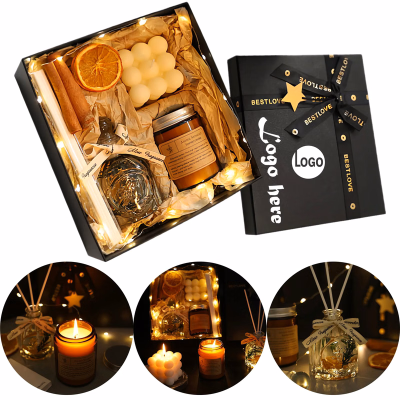 Romantic Valentine Scented Candle Gift Set