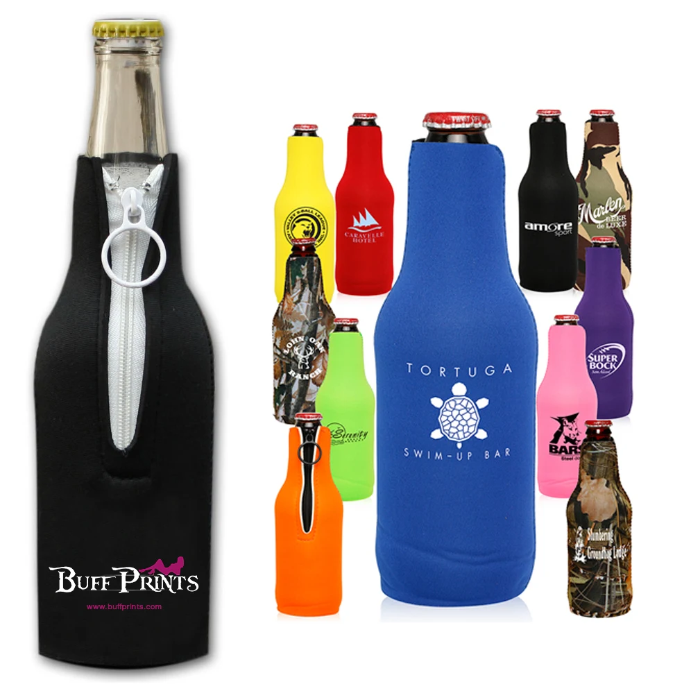 Bottle Cooler Holder Neoprene Insulator Buddy, custom koozie with logo imprint 1
