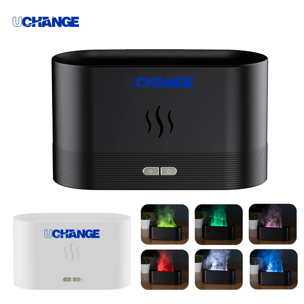 Flame Effect Aromatherapy Diffuser With Humidifier 1