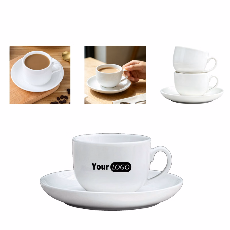 3 Inch Ceramic Coffee Cup with Saucer