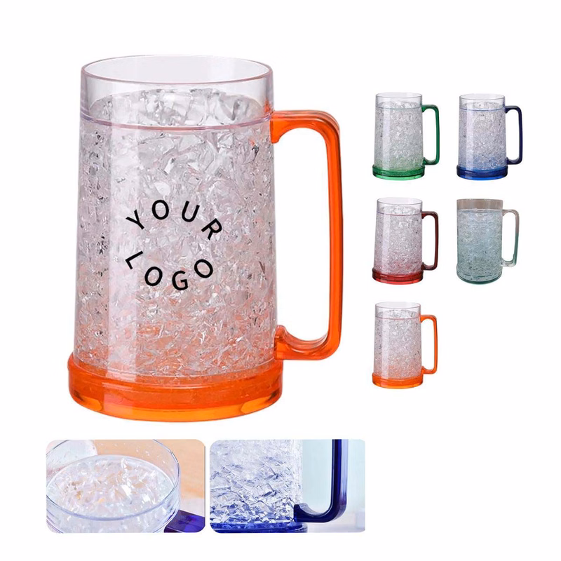 Double Layer Cup with Freezing Gel for Drinks