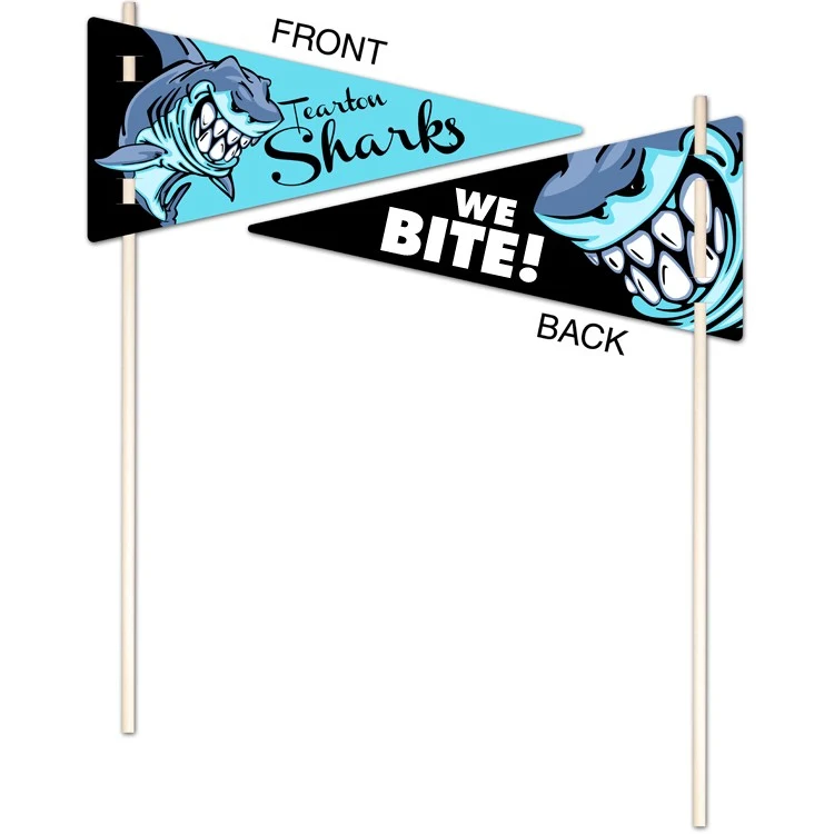 Flexible Plastic Pennant - UV-Coated (1S) - 5x11 - 10 pt. 1