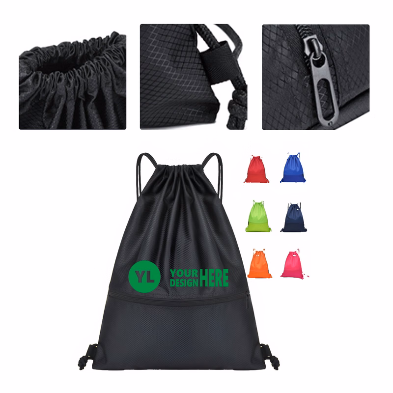 MOQ50 Personalized Drawstring Backpack For Sports & Travel