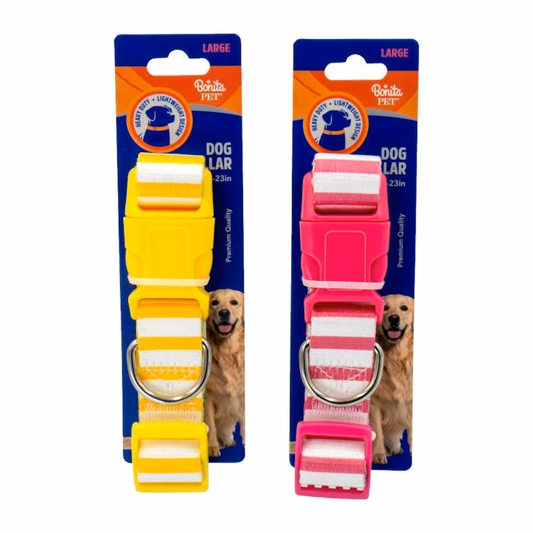 Striped Dog Collars - Large Assorted