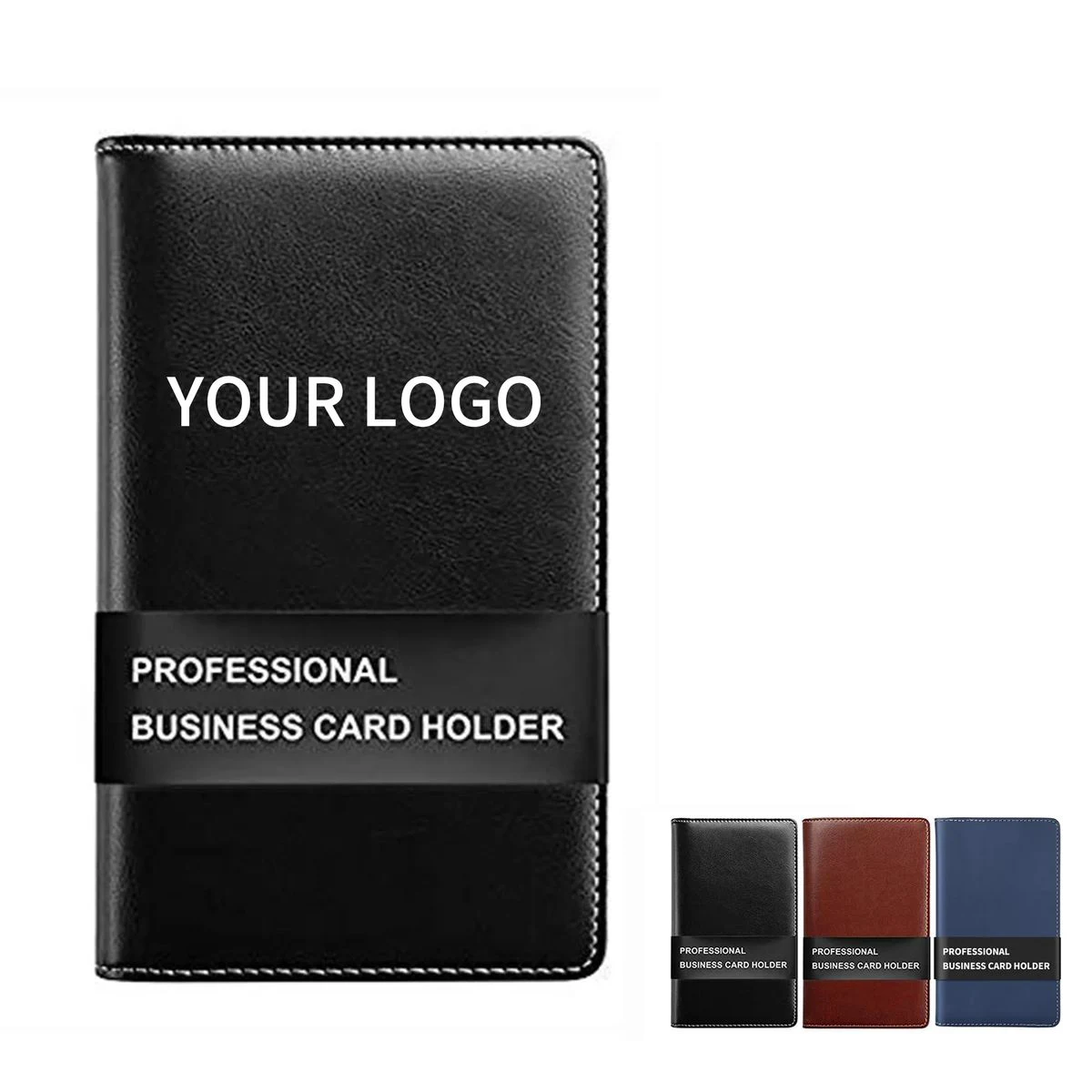 Book Style Leather Card Binder For Credit Cards 1