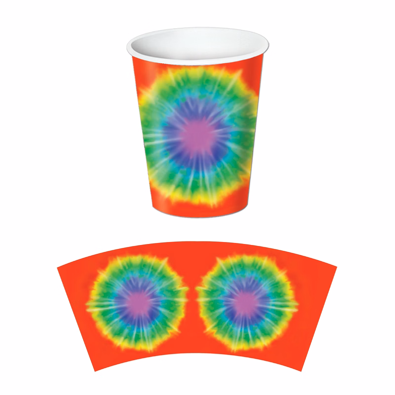 Tie Dyed Beverage Cups