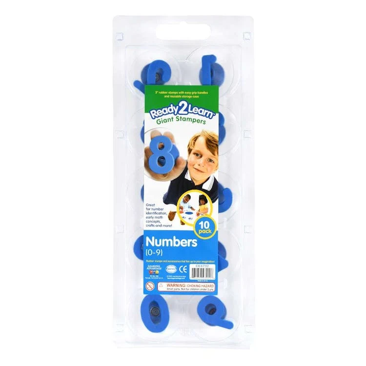 Giant Stampers - Numbers 0-9 Blue 10pk 1