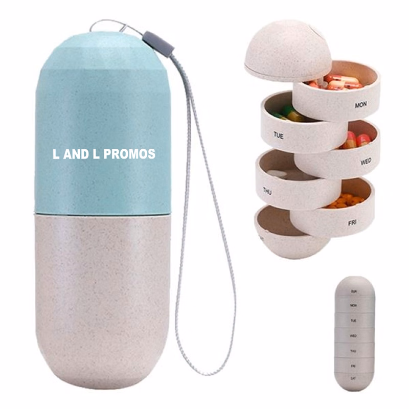 Portable Pill Case Travel Pill Organizer