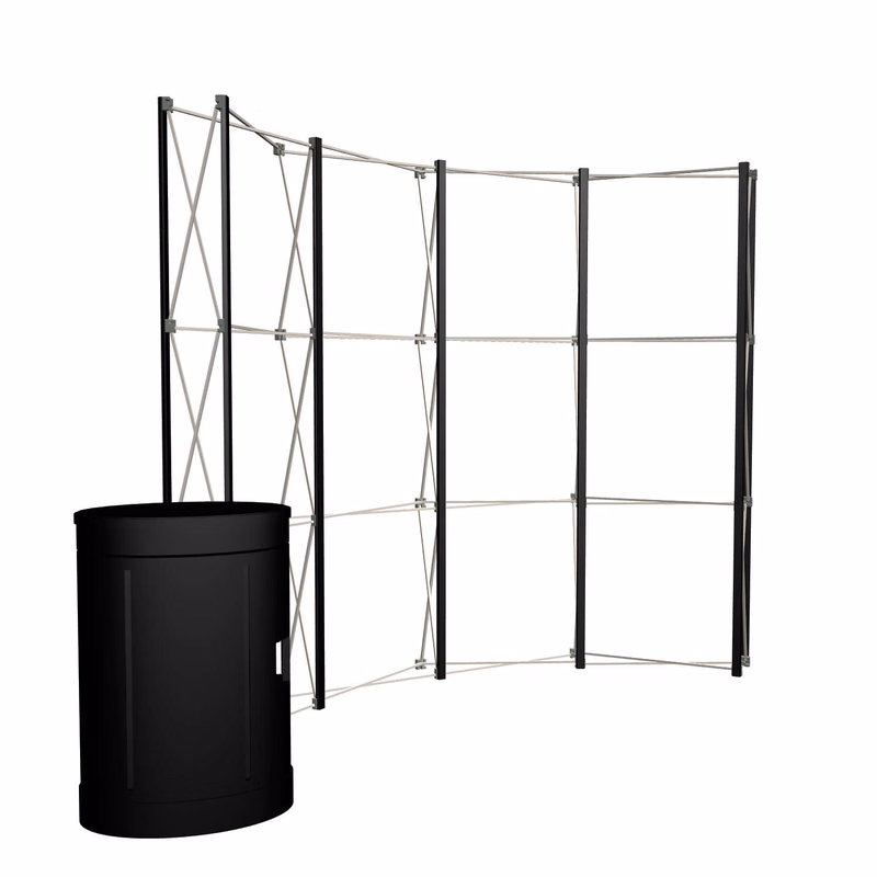 10' Curved Show 'N Rise Floor Display Hardware