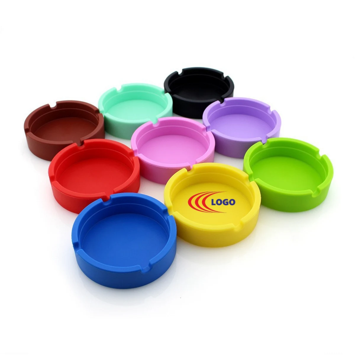 MOQ 50 PCS Silicone Rubber Heat Resistant Ashtray 1