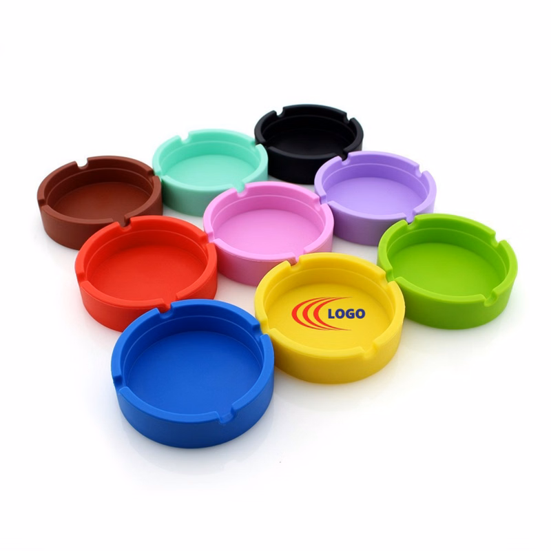 MOQ 50 PCS Silicone Rubber Heat Resistant Ashtray