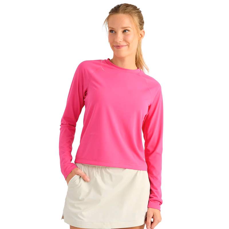Huk® Women's UPF 50+ Performance Crop Top with Custom Logo