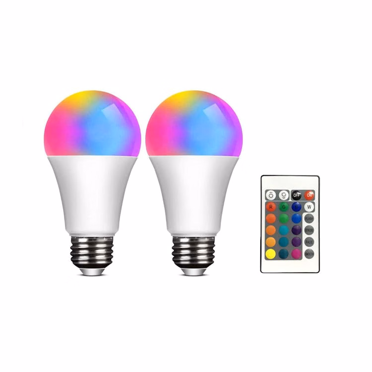 Smart Home Multicolor LED A19 Bulbs - 2 Pack