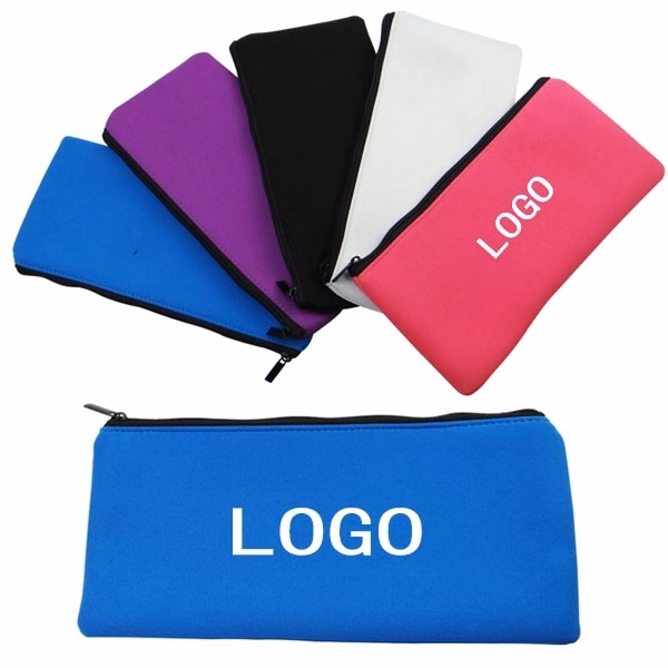 Neoprene Zippered Pencil Pouch